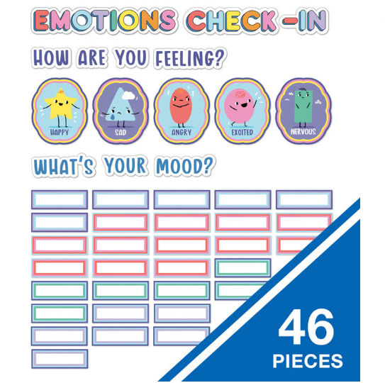 We Stick Together Emotions Check-In PrePunched Bulletin Boar