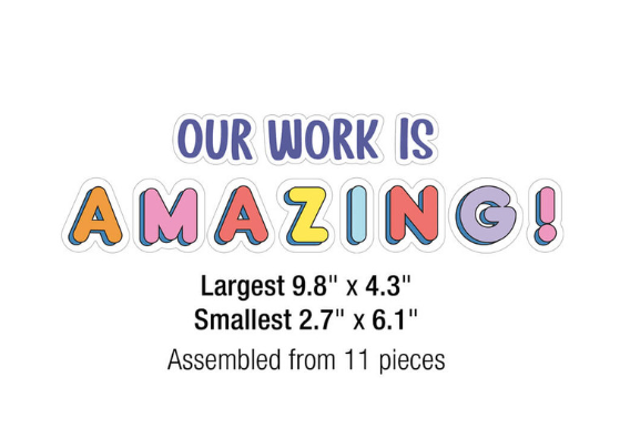 We Stick Together Our Work Is Amazing PrePunched Bulletin Bo
