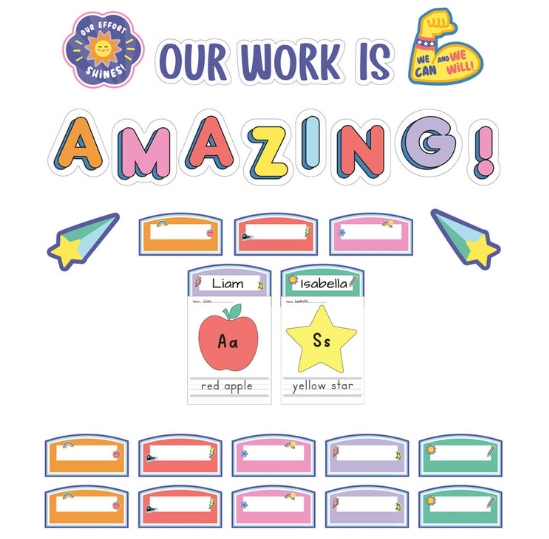 We Stick Together Our Work Is Amazing PrePunched Bulletin Bo