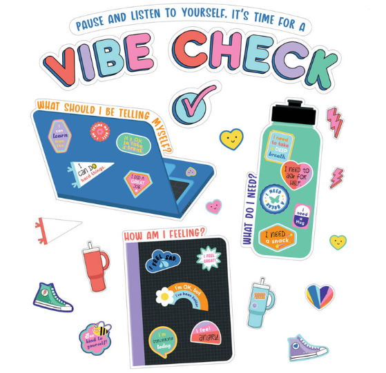 We Stick Together Vibe Check Bulletin Board Set
