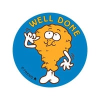 Well Done Fried Chicken scent Retro Scratch n Sniff Stinky Stickers