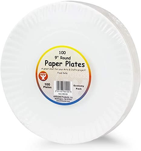 Paper Plates White 9in 100 Pack