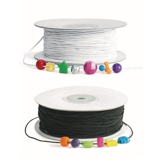 White & Black Beading Elastic Collection