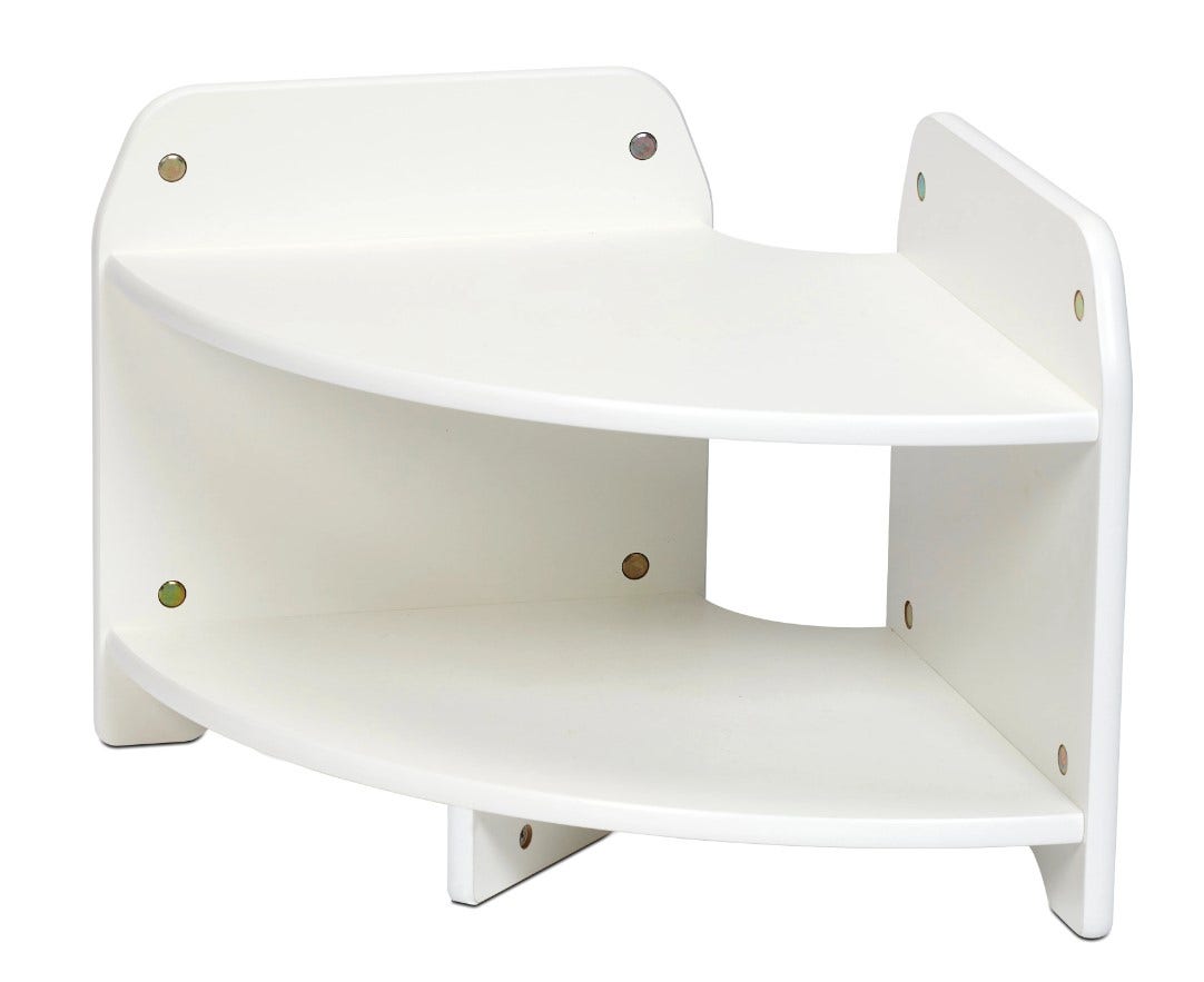 White Low Level 90 Degree Corner Unit