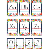 Wildflowers Alphabet Bulletin Board
