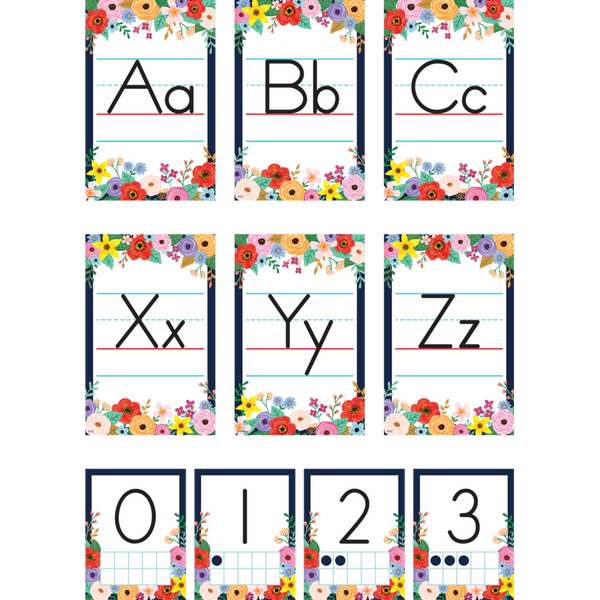 Wildflowers Alphabet Bulletin Board