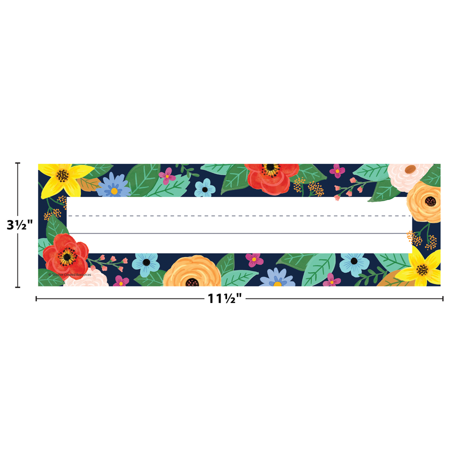 Wildflowers Flat Name Plates