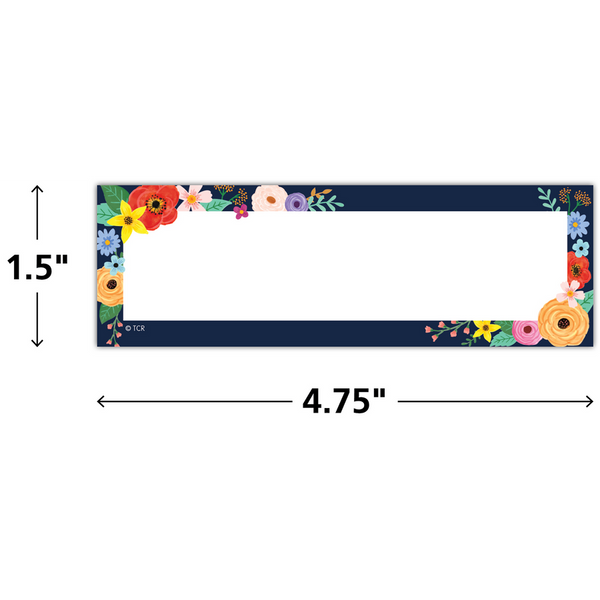 Wildflowers Labels Magnetic Accents