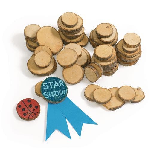 Wood Craft Rounds 50 Pieces