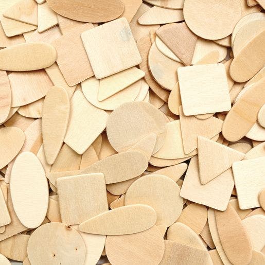 Wood Geo Shapes 1000 Pcs