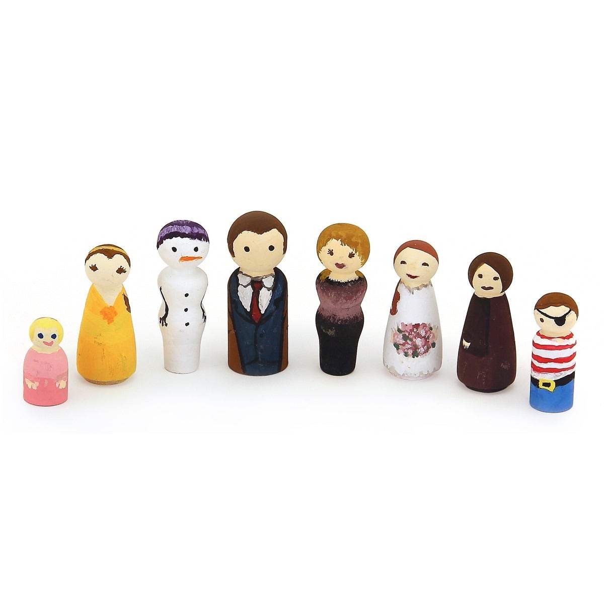 Wood People 10 Assorted People