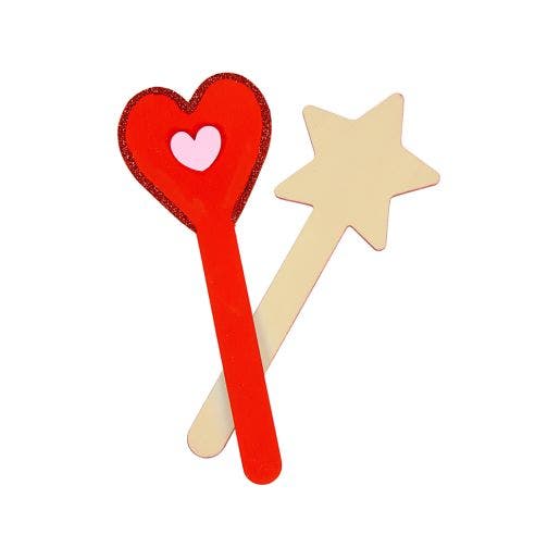 Wood Stick Shapes 20Pc 4 Designs