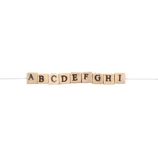 Wooden ABC Beads 600 Pieces