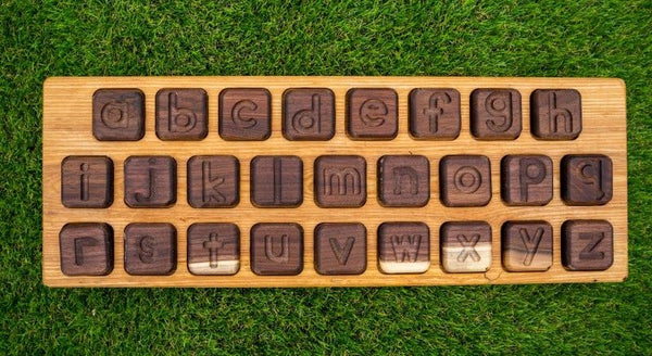 Wooden Alphabet Keyboard by Naturally Inspired Play