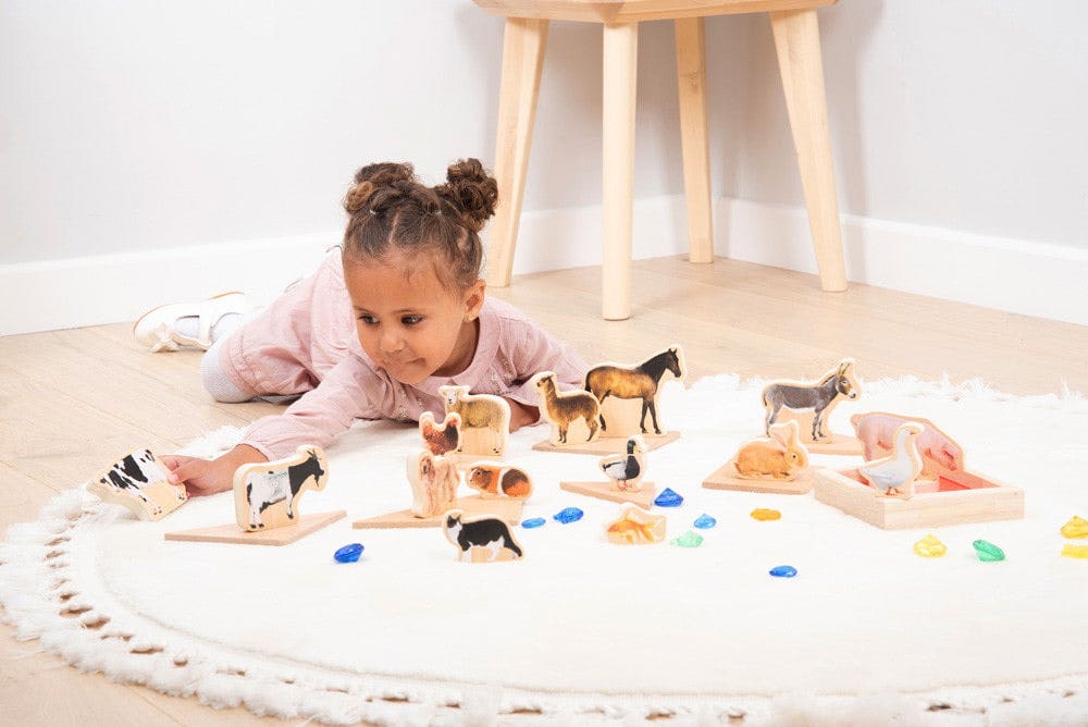 Wooden Domestic Animal Blocks