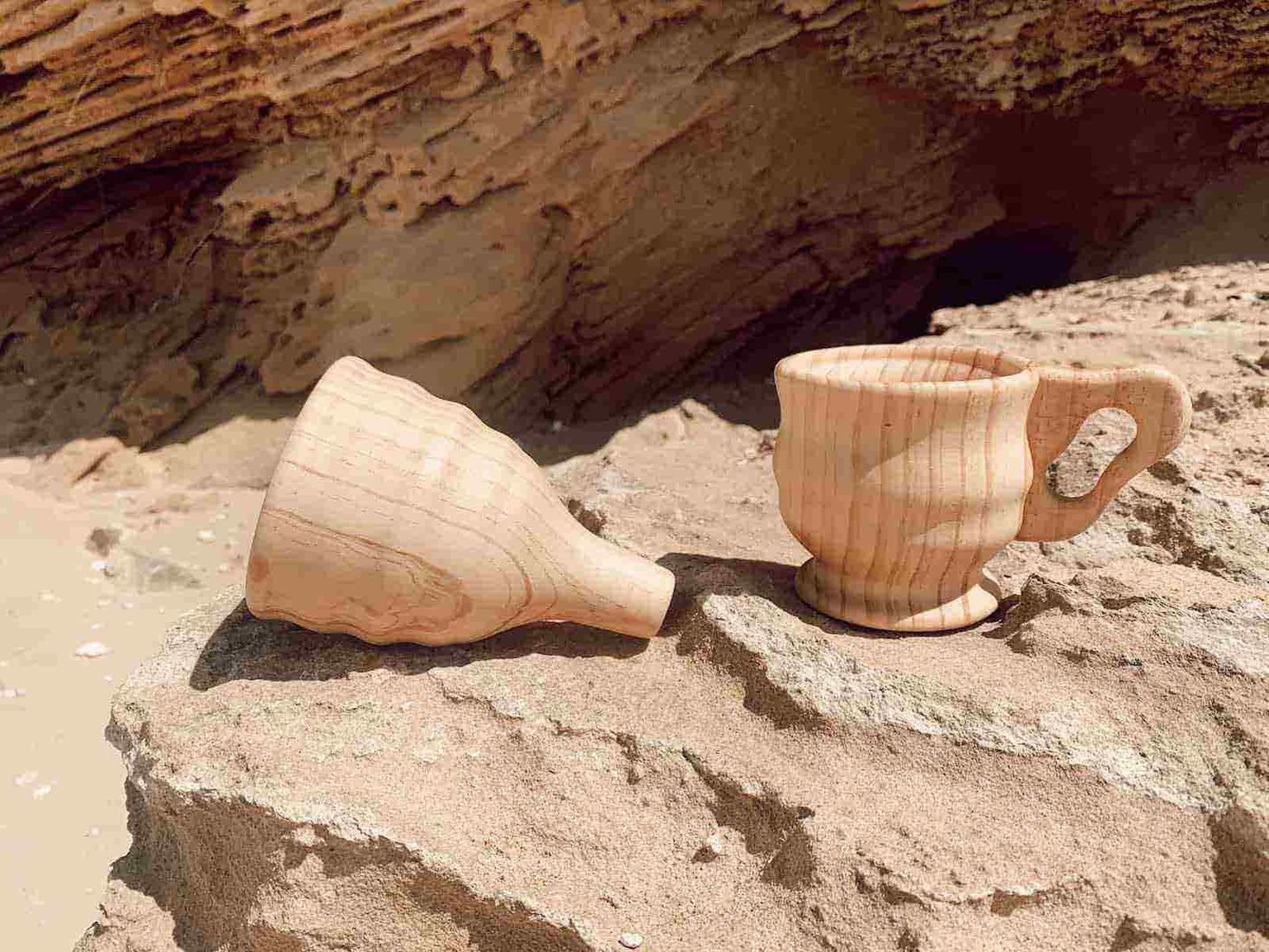 Wooden Funnel & Large Cup