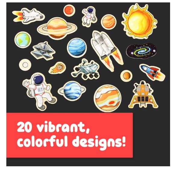 Wooden Magnets - Space