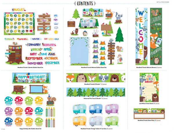 Woodland Friends Curated Classroom Decor Set