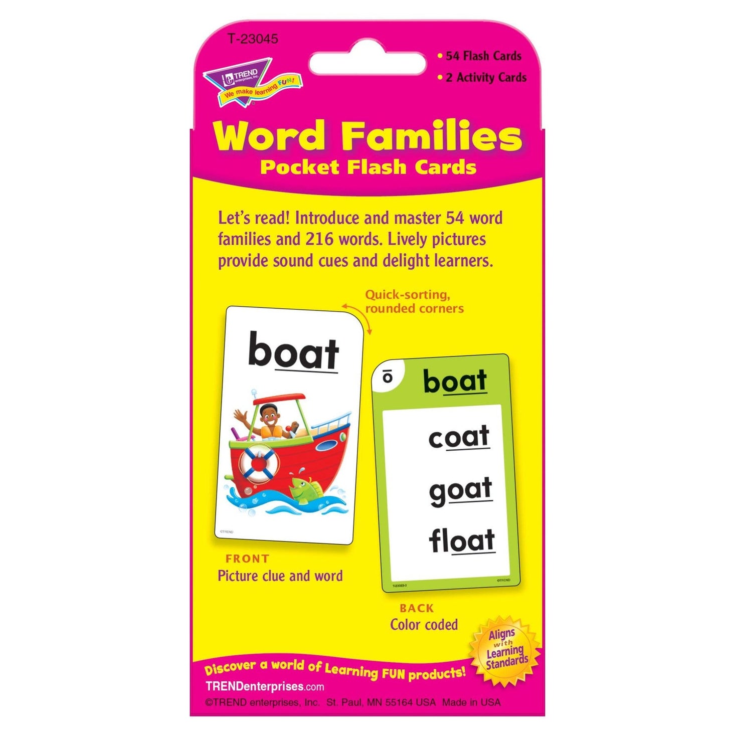Word Families Pocket Flash Cards